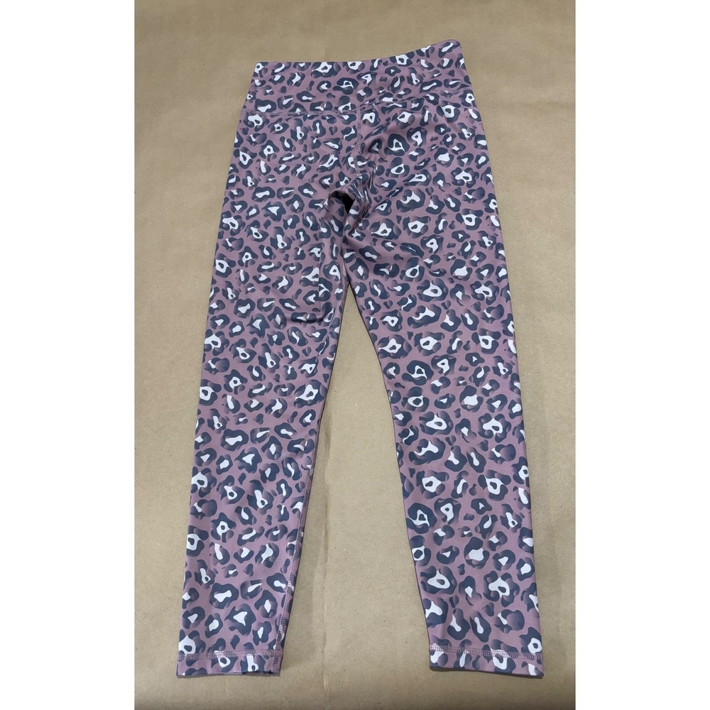 WALKPOP Mauve Leopard Leggings Women Size S - Picture 4 of 8